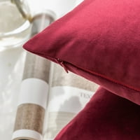 Phantoscope Božićni praznik dekorativni set jastuka za bacanje, navlake serije svilenkasti baršun sa umetcima,