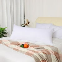 Jedinstveni Bargains Microfiber jastuk pokriva Bijelo 20x60