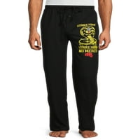 Cobra Kai, muškarci za odrasle, pidžame s logotipom pantalone za spavanje, veličine S-2XL
