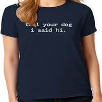 Grafički Američki Cool životinjski pas citira kolekciju ženskih ženskih majica