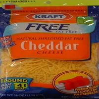 Kraft prirodni seckani sir: Cheddar bez masti seckani sir, oz