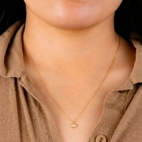 Marisol & Poppy CZ slonova ogrlica u zlatu preko srebra za žene, tinejdžere