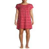 Jaclyn Intimates ženske kratke rukave visoko-nisko porub pidžama Sleepshirt