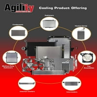 Agility Auto dijelovi dvostruki radijator i ventilator kondenzatora za Nissan specifične modele