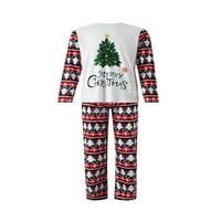 Luethbiez Family Božićne pidžame Podudarni setovi Božićno drvce Xmas Odmor za spavanje zaslona Jammyes dugi
