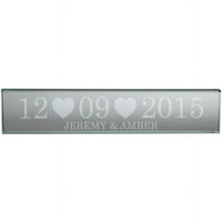 Personalizirani Naš Datum 2 10 Staklena Uspomena