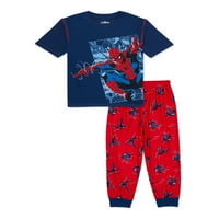Spiderman Boys gornji dio i hlače kratkih rukava, 2-dijelni set pidžama, veličine 4-12