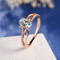 Nakit za žene prstenovi izvrsne žene ovalni prsten dijamantni nakit nevjesta zadruga vjenčani prsten slatki