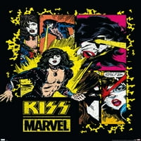 Kiss and Marvel-Powers Wall Poster, 22.375 34