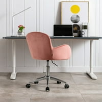 Stolna stolica, moderna kancelarijska stolica od baršunaste tkanine,baršunasta okretna stolica za dnevni