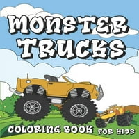 Monster Trucks bojanka za djecu: zabavne i edukativne jednostrane aktivnosti bojenja za djevojčice, dječake,