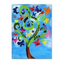 Židobrana likovna umjetnost 'Leptir Tree' Canvas art od strane ArtpopTart