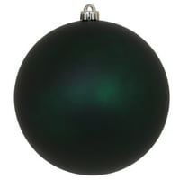 Vickerman 8 Midnight Green Matte Ball Ornament