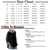 Patlollav Womens Plus veličine vrhova pulover za majicu sa rukavima
