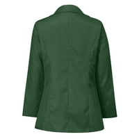 Ženska jakna za blejler za poslovna casual solid rever otvorena prednja kardiganska odjeća Slim radne kancelarijske