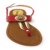 Victoria K ženske sandale od rhinestona i Zlatnog medaljona