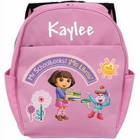 Personalizirani roze ruksak za malu djecu Dora Explorer moje školske knjige