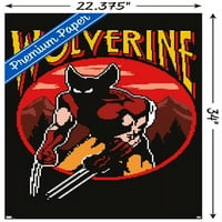 Marvel Comics - Wolverine - Retro igrački zidni poster, 22.375 34