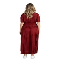 Odredišna materinska Maxi haljina za žene s podijeljenim izrezom, veličine s-XXL