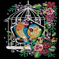 Sequin Art - Pjenušava dizajn za ptice - pjenušava umjetničko dizajn i zanat