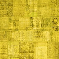 Ahgly Company u zatvoreni pravokutnik patchwork žut prelazne prostirke, 2 '3'