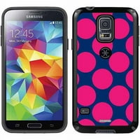 Pink polka tačke na plavom dizajnu na Samsung Galaxy S CandyShell Case by Speck