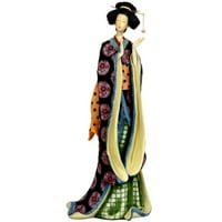 Orijentalni namještaj Tradicionalni 18 Geisha figurica sa blijedom zlatnim krilom, ženstvenom ljepotom, kulturom,