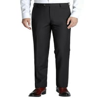 Muške pantalone Regular Fit čvrste ravne prednje vunene odeće odvojene pantalone udobne pantalone za muškarce