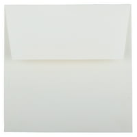 Kvadratne Koverte Pozivnica Strathmore, Svijetlo Bijelo Tkano, Pakovanje 25