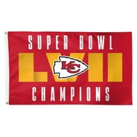 Kansas City Chiefs Super Bowl Champion 3 ' 5 ' Deluxe Zastava