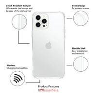 Essentials iPhone Pro futrola za telefon, Flying Arrows Bijela