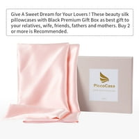 Jedinstveni Bargains Momme Silk Jastučnice Set Za Kosu Kože Pink Standard