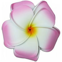 Plumeria Foam Dvostruki Cvijet Velika Kopča Za Kosu Ružičasto-Bijela