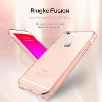 Ringke Fusion futrola za Apple iPhone Plus 6S Plus, tvrd stražnji TPU poklopac branika, sjena Crna