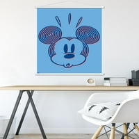 Disney Mickey Mouse - Linijski zidni poster sa drvenim magnetskim okvirom, 22.375 34