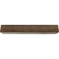 Ekena Millwork 10 W 6 H 14'L 3-Sided hrapavi Cedar Endurathane Fau drvena stropna greda, Premium stara