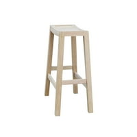 Međunarodni koncepti Drvena stolica bez leđa - Nedovršena - 30 visina sjedala
