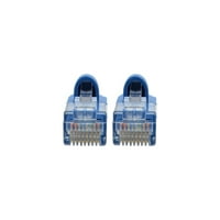 Tripp Lite Cat6a Gigabit Snagless Oblikovan Slim UTP zakrpa kabel m plavi ft
