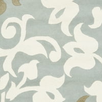 Soho Aaron Sažetak cvjetna prostirka vune, plava multi, 9'6 13'6