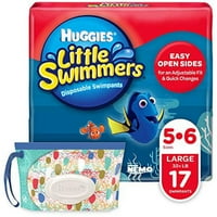 Huggies Little Swimmers jednokratne pelene za plivanje, plivače, Veličina 5-Velika, broji, sa Huggies maramicama