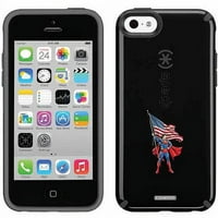 Superman Pose sa dizajnom zastave na Apple iPhoneu 5c CandyShell Case by Speck
