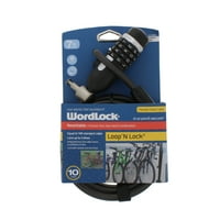 Wordlock Loop & Lock BIKE brava, crna, 7ft