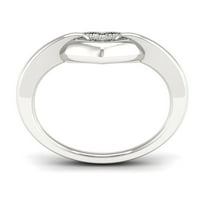 1 20ct TDW dijamant s sterling srebrni modni prsten