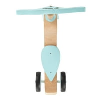 Dječiji drveni skuter na točkovima-zabavna jahačka igračka za ravnotežu i koordinaciju za djevojčice i dječake
