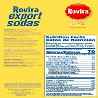 Rovira Export sodas Butter soda krekeri, 19.5 oz, kutija