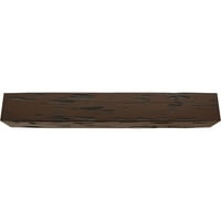 Ekena Millwork 12 W 6 H 18'L 3-Sided Pecky Cypress Endurathane Fau drvena stropna greda, Premium Hickory