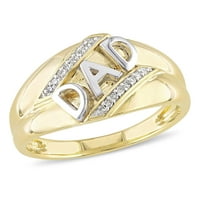 Miabella muški dijamant-akcent Tata prsten od 10kt žutog zlata